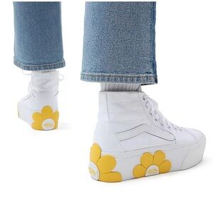 Vans Sk8-Hi Tapered platforms with daisies - new